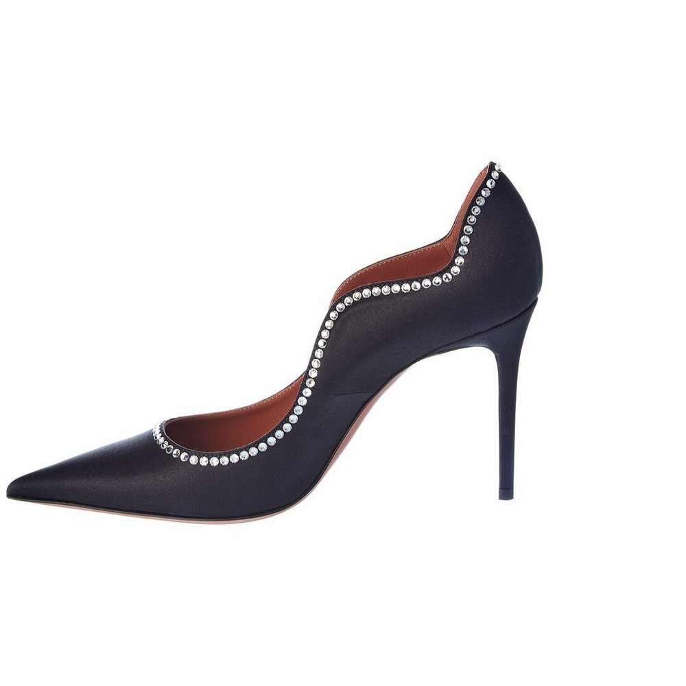 AMINA MUADDI Romy Satin Pump - Picture 2 of 6
